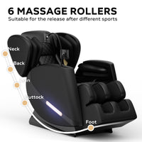 Full Body Massage Chair L Track Zero Gravity Shiatsu Massage Recliner W/5 Modes