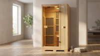 Far Infrared Wooden Sauna Room Home Sauna Spa for 1 Person1140W — Lifestyle