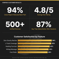 Full Body Massage Chair L Track Zero Gravity Shiatsu Massage Recliner W/5 Modes — Results & Stats