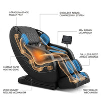 Full Body Massage Chair L Track Zero Gravity Shiatsu Massage Recliner W/5 Modes — How It Works