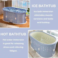 Portable Ice Bath Tub Built for Hot & Cold Therapy, 6-Layer Insulation, No Installation, Foldable Design