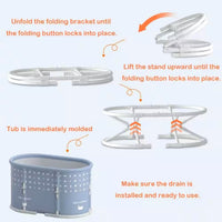 Portable Ice Bath Tub Built for Hot & Cold Therapy, 6-Layer Insulation, No Installation, Foldable Design